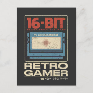 16-bit Retro Gamer Postcard