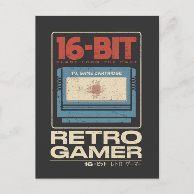 16-bit Retro Gamer  Postcard (Front)