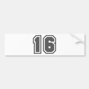 16 BUMPER STICKER