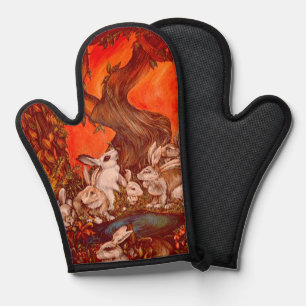 16 Bunnies Oven Mitt