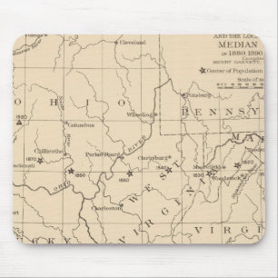 16 Centre of population 17901900 Mouse Pad