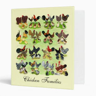 16 Chicken Families Binder