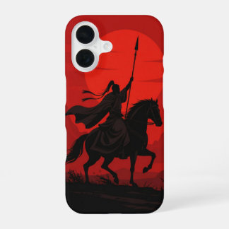 16 Coque de iPhone AI Warrior – Silhouette de soleil