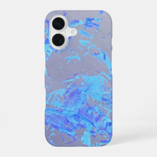 16 Coque iphone de peinture bleu