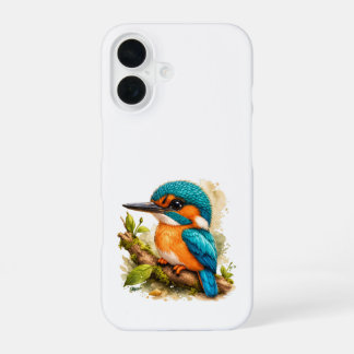 16 Coque iPhone Martin-pêcheur – Art d'oiseau coloré