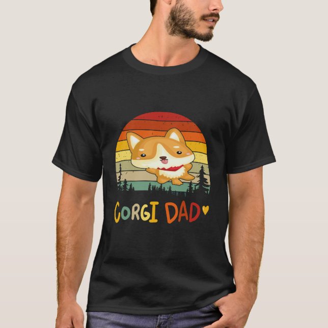 16 Corgi Dad Corgi T-Shirt (Front)