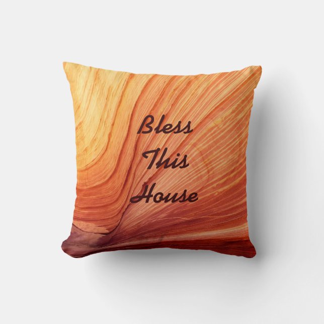 16" coussin de carré bénissent ce cadeau de (Recto)