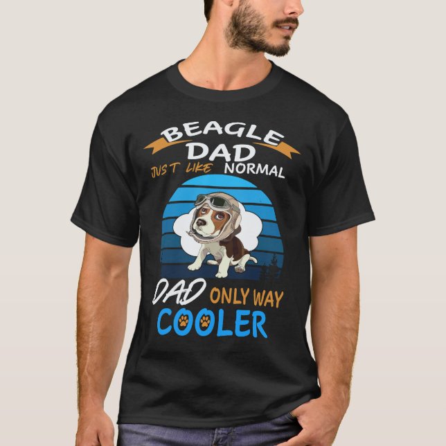 16 Dad - Beagle Dad Cooler Beagle T-Shirt (Front)