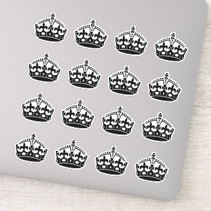 16 Keep Calm Crown Black