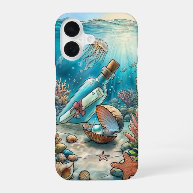 16 Message dans une bouteille _ coque iphone (Verso)
