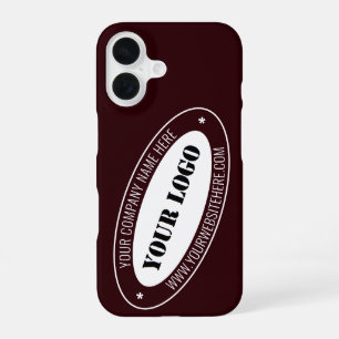 16 Modèle de coque iPhone avec logo et texte personna