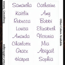 16 Modern Elegant Feminine Script Custom Name Pple