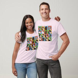16 North American Raptor Profiles T-Shirt