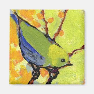 16 Oiseaux, no 2 - Aimant Carré