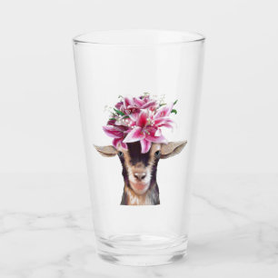 16 oz de verre Lily la chèvre