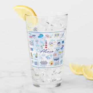 16 Oz Glass Cup "The ABC's of Hope Town"