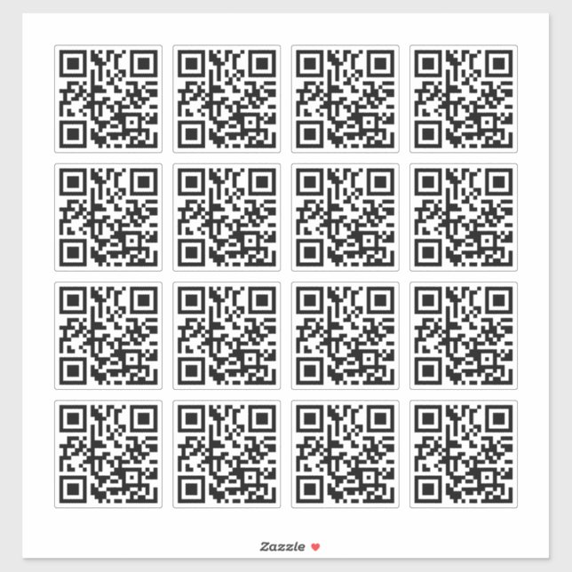 16 Personalized Easy to Make QR Code (Sheet)