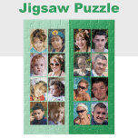 16 photo collage light and dark green jigsaw puzzle<br><div class="desc">Piece together your favourite memories with this 16-photo custom jigsaw puzzle! Perfect for family game nights, this personalized puzzle showcases your cherished snapshots in vibrant, high-quality printing. Whether it’s vacation highlights, pet antics, or milestone moments, each piece connects to tell your unique story. Made from durable materials, it’s a thoughtful...</div>