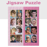 16 photo collage light and dark pink jigsaw puzzle<br><div class="desc">Piece together your favourite memories with this 16-photo custom jigsaw puzzle! Perfect for family game nights, this personalized puzzle showcases your cherished snapshots in vibrant, high-quality printing. Whether it’s vacation highlights, pet antics, or milestone moments, each piece connects to tell your unique story. Made from durable materials, it’s a thoughtful...</div>