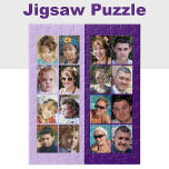 16 photo collage light and dark purple jigsaw puzzle<br><div class="desc">Piece together your favourite memories with this 16-photo custom jigsaw puzzle! Perfect for family game nights, this personalized puzzle showcases your cherished snapshots in vibrant, high-quality printing. Whether it’s vacation highlights, pet antics, or milestone moments, each piece connects to tell your unique story. Made from durable materials, it’s a thoughtful...</div>