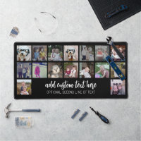 16 Photo Collage - Script White 2 Lines Text
