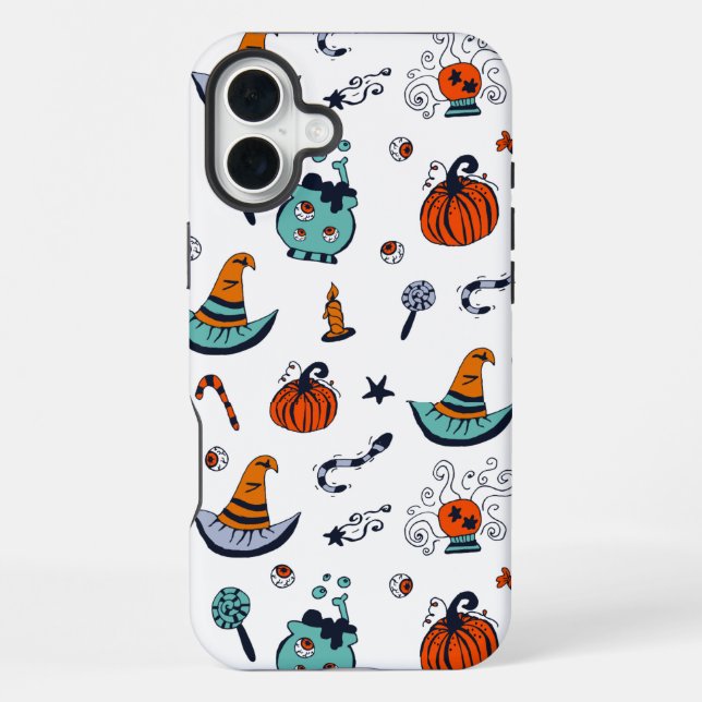 16 Plus Déplaisant Cute Halloween coque iphone blanc (Verso)