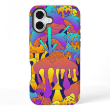 Psychedelic Drippy Mushroom iPhone / coque ipad