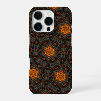 16 Pro Couleurs d'automne Bleu, Gris, coque iphone or