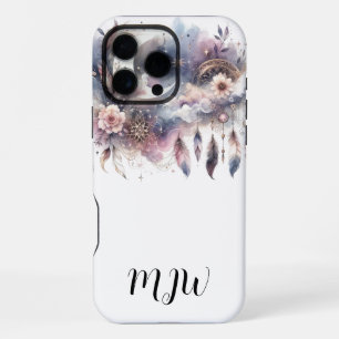 16 Pro Max Aquarelle Boho Indian Feather iPhone / coque ipad