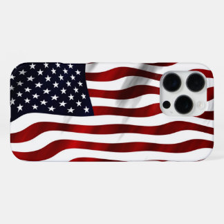 16 Pro Max Coque iphone américain Drapeau conception