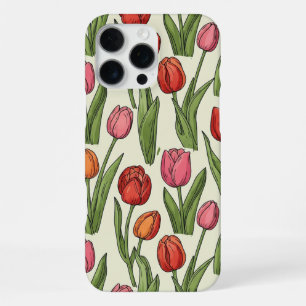 16 Pro Max Coque iphone de tulipes