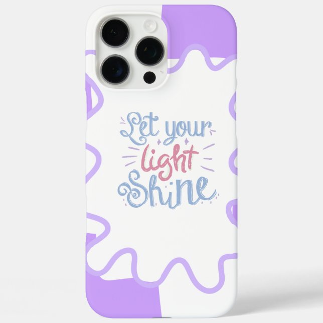 16 pro max phone case with motivational quote (Back)
