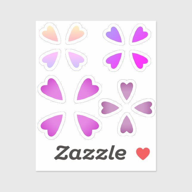 16 Small hearts (Sheet)