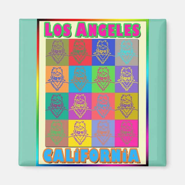 16 Surfers Los Angeles Magnet (Front)