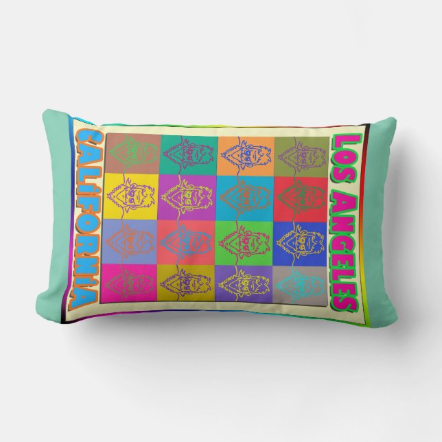 16 Surfers Los Angeles Pillow (Front)