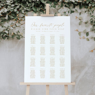 16 Tables Our Favorite People Seating Chart