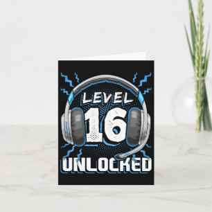 16 Unlocked Video Game 16th Birthday Pc Gaming Gif Card