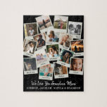 16 Vintage Snapshots Photo Grandma Jigsaw Puzzle<br><div class="desc">Create a custom gift for a loved one especially a grandparent. 
Customize with your Instagram photos or other small photos and arrange/crop within frames,  or move them wherever you want. Background colour is customizable. The labels are also option,  delete or add more as desired.</div>
