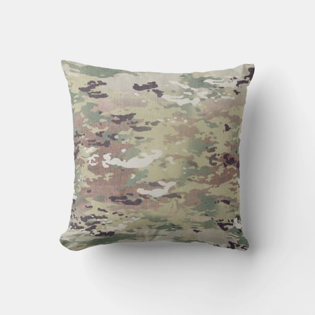 16"x16" Throw Pillow Army OCP Camo Uniform Camofla (Front)