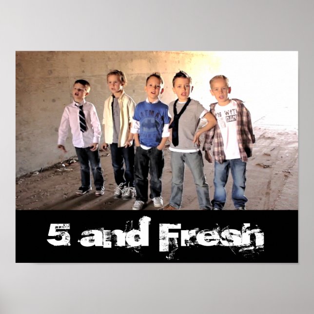 16" x 12" 5 et Poster du tunnel frais! (Devant)