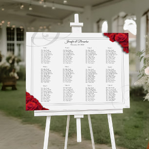 16 x 20 Red Roses Seating Chart