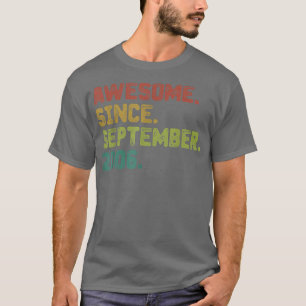 16 Year Old Gifts Awesome Since September 2006 16t T-Shirt