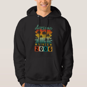 16 Year Old Vintage Awesome Since 2006 16th Birthd Hoodie