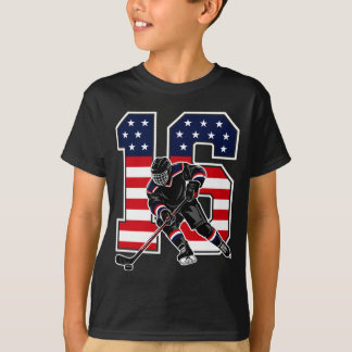 16 years ice hockey player 16th birthday 16 years T-Shirt