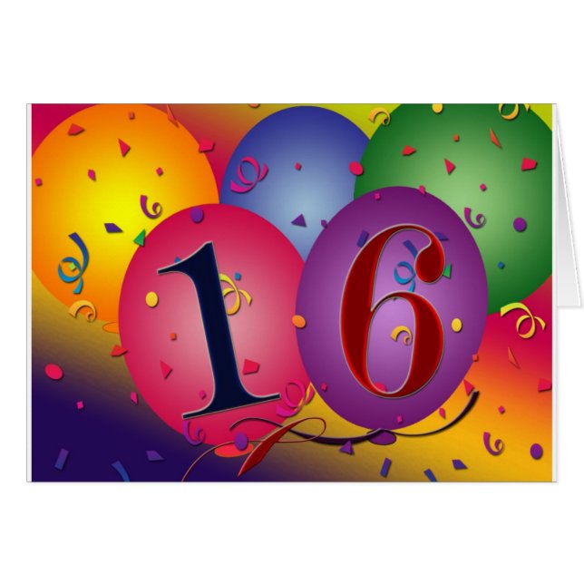 16 Years Old! (Front Horizontal)