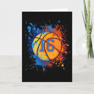 16 Years Old 16th Birthday Sketll Gift For Boys Pa Card