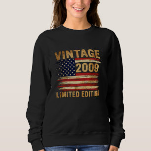 16 Years Old Gifts Vintage 2009 16th Birthday Amer Sweatshirt