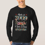 16 Years Old Made In 2009 16th Birthday Gifts Wome T-Shirt<br><div class="desc">16 Years Old Made In 2009 16th Birthday Gifts Women Floral</div>