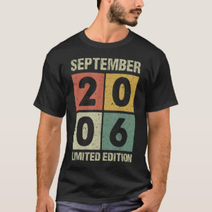 16 Years Old Vintage September 2006 16th Birthday T-Shirt