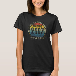 16 Yr Old Gifts 16th Birthday February 2007 Limite T-Shirt